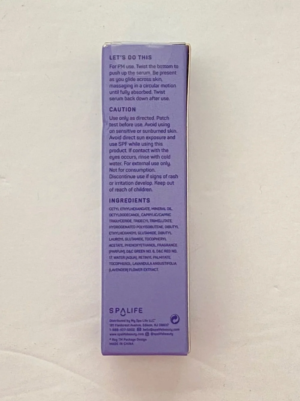 New SpaLife Plump Retinol Smoothing Serum Stick